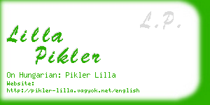 lilla pikler business card